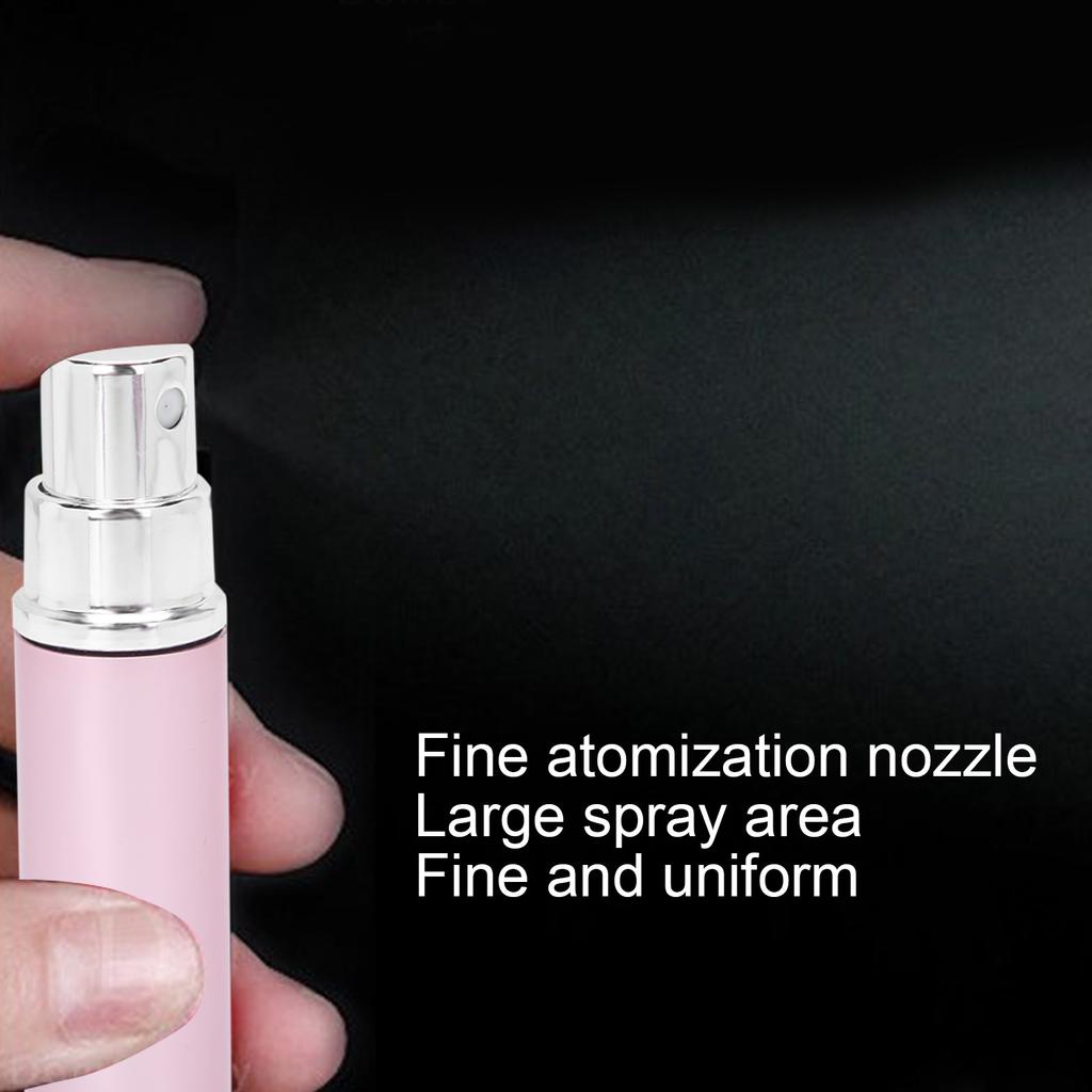 Aluminum Refillable Perfume Spray Bottle Portable Empty Perfume Atomizer 5ml x 5pcs