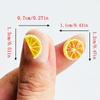 50Pcs New Mini Cartoonoranges, Lemon Slices Series Resin Flat Back Scrapbook Diy Nail Decoration Component Holiday Gifts A146