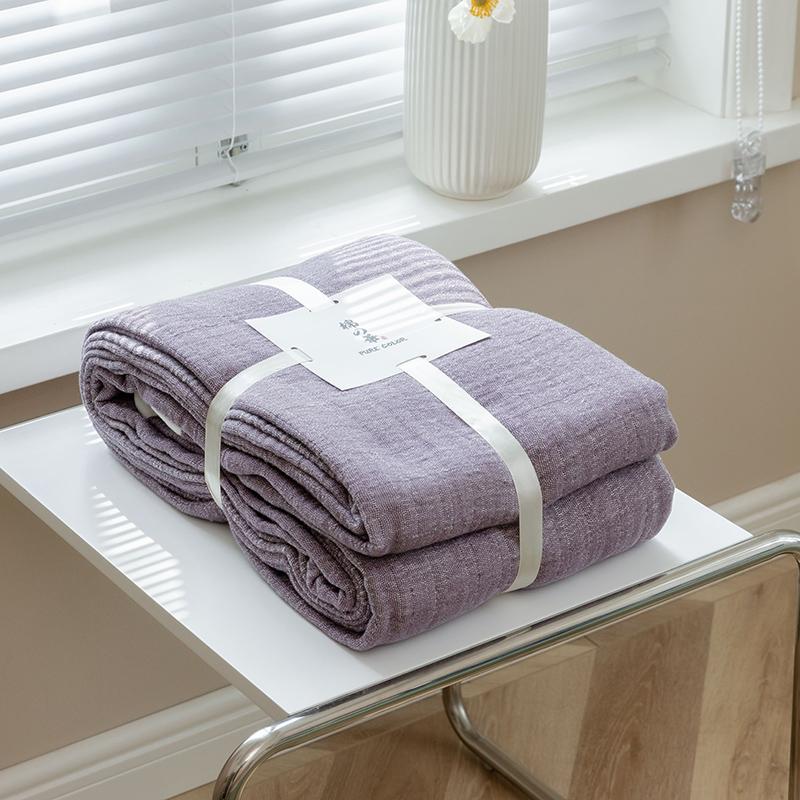 Summer Blanket Cotton Gauze Plain Towel Thread Blanket Doule Couple Bed Cover Quilts Air Conditioning Cool Quilt Bedspreads