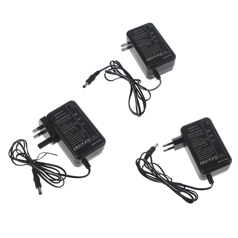 Rechargeable 4000mAh 5V 9V 12V 1A UPS Backup Power Supply Adapter 5.5x2.1mm Output for Wireless Router IP Camera