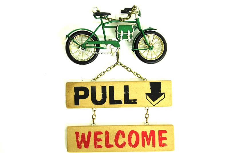 

Decorative Metal Door Sign Bicycle