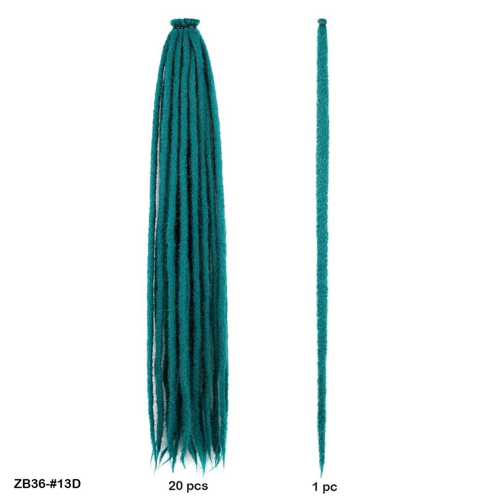 20 ks/lot Afro copánková prodlužovací vlasy 36 palců Předem natažené copánkové vlasy na vlasové copánky Syntetické Box Braid Háčkované vlasy Pro ženy Dámy