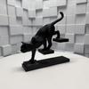 Einzigartige Katzen-Treppensteiger-Statuen 3D-gedruckte Ornamente im nordischen Stil Heimdekoration