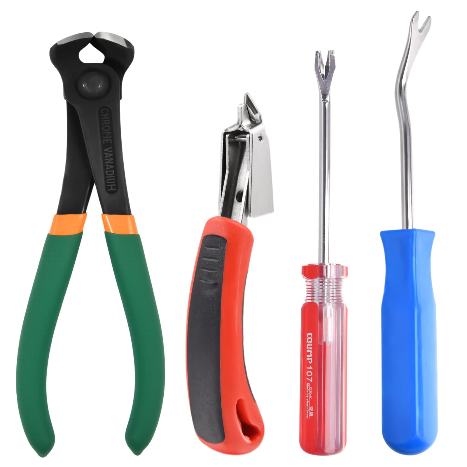 

LEONTOOL Handheld Staple Staple End Needle Chrome Vanadium Easy Staple Thumbtack Tacker Nail Ideal for Nails and Door Nails Remover, Cutter, Nippers,