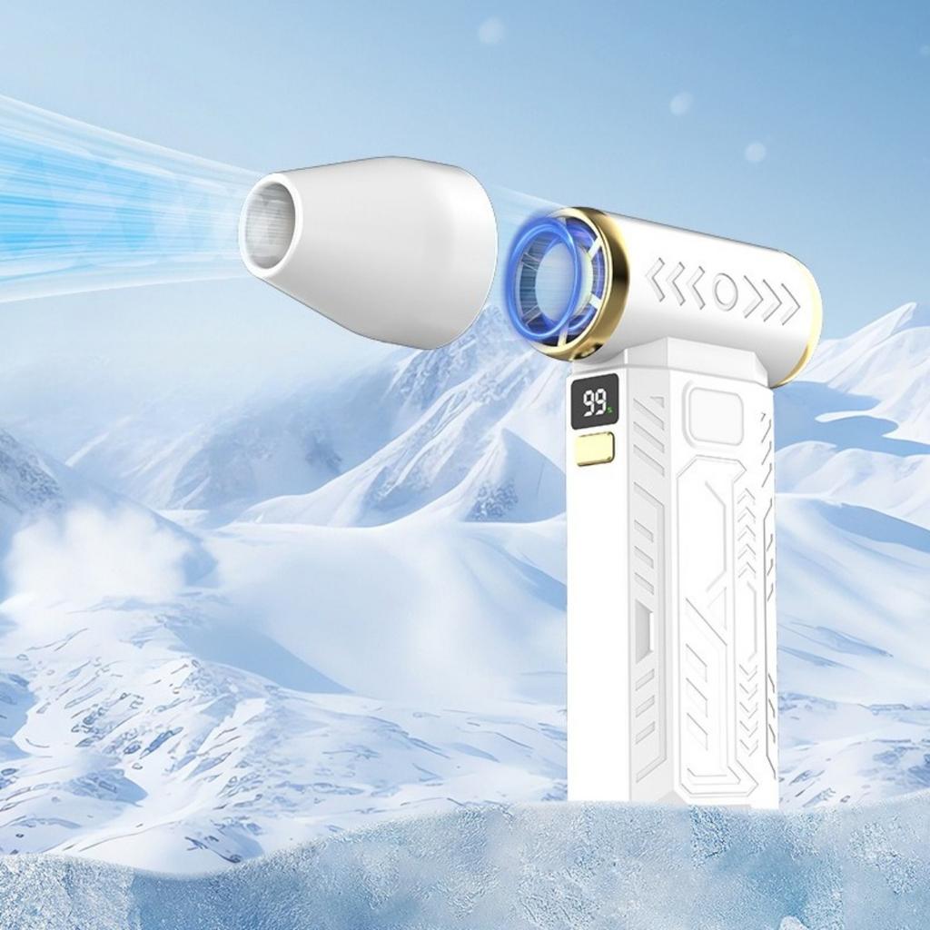 Luftstøvsamler, Oppladbar, 0-100% Ubegrenset Hastighetsregulering, Høyhastighets Turbine, Hårføner, Kraftig Støvblåser, Camping, Mini Voldsom Vifte