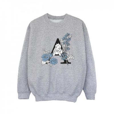 Girls Alice In Wonderland Letter A Sweatshirt