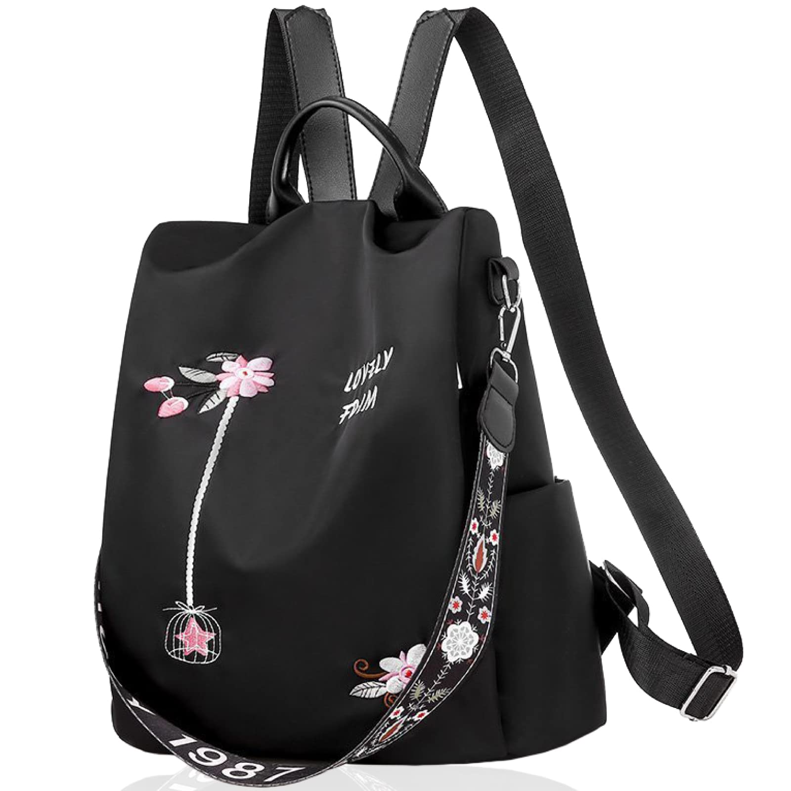 

Backpack for small Christmas shoulder traveling [PORCO CASA] women, size, adult, stylish, backpack, gift, lightweight, waterproof, anti-theft, 3-way,