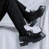 Sapatos masculinos de couro de alta qualidade, estilo britânico, plataforma, sapatos sociais, para trabalho ao ar livre, sapatos formais para homens, sapatos oxford casuais e formais