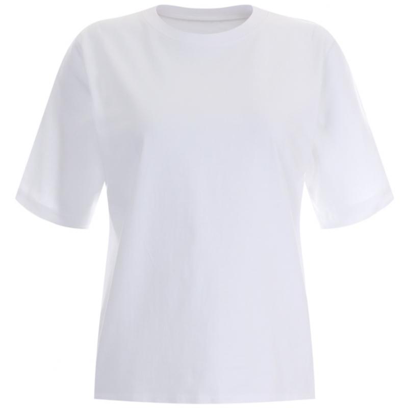 Shop   Women S baSic Regular FiT RounD Neck 100  CoTTon ShorT Sleeve T ShirT   D