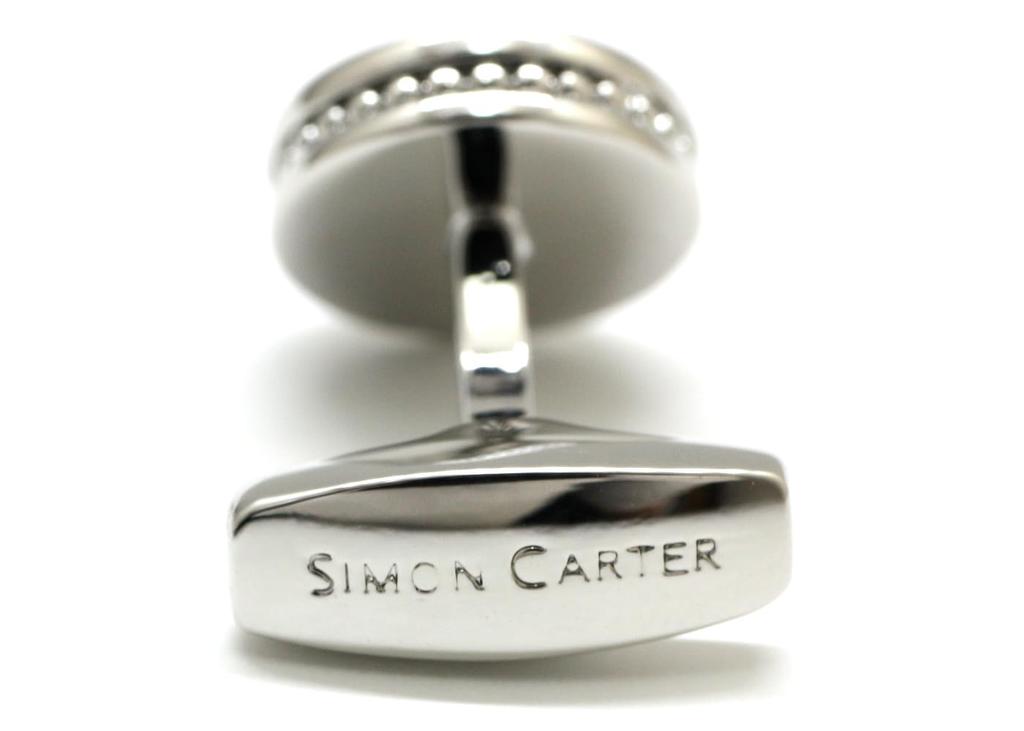 Simon Carter Edward Cufflinks (Mother-of-Pearl)