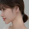 Серьги-клипсы круглые с двойной цепочкой и кисточками из стерлингового серебра 925 пробы для женщин Без прокола Ушные клипсы Рождественские подарки