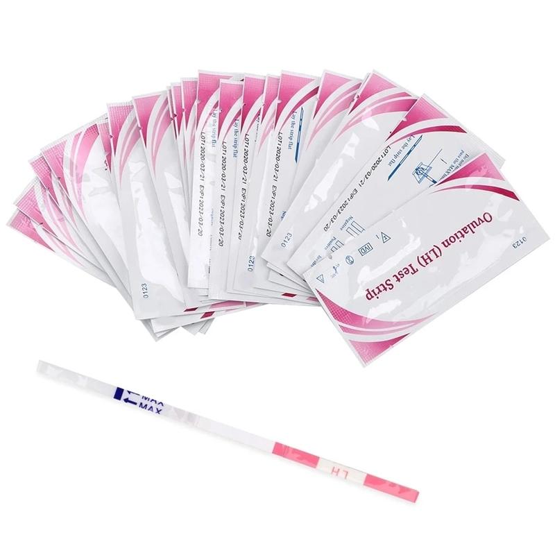 50pcs LH Ovulation Test Strip Fertility Predictor Paper Over 99% Accuracy For Adult Women Home LH Urine Measuring Kits Sex Shop
