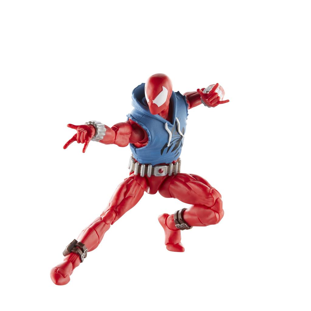 Hasbro Marvel Legends Series Scarlet Spider Comics Collectible Action Figure Authentic Spider-Man 6-inch (15cm) F9022,