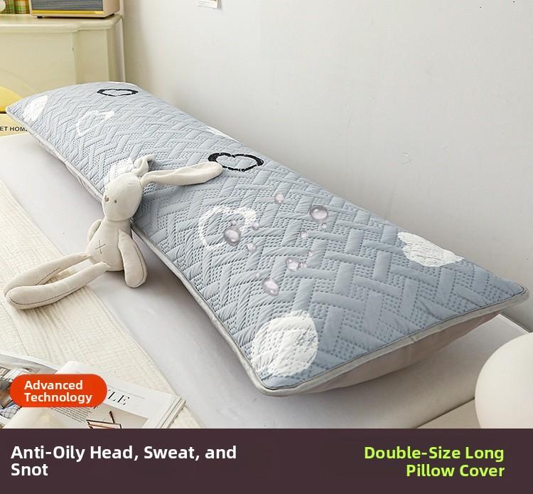

Long Double Person Pillowcase 48x50 Extended Couple Anti-Sweat Core Yellowing Home Use Single Person Polyester Bedding 48cm x 100cm