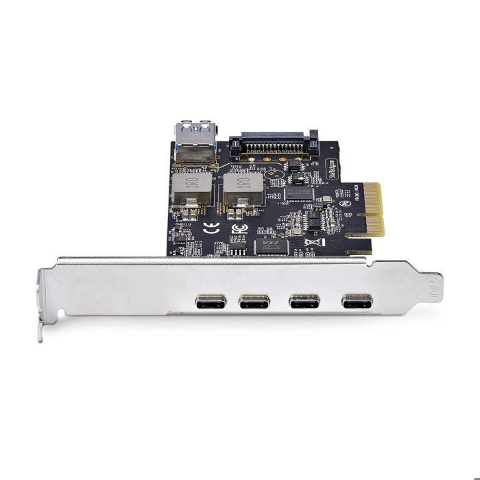 PCIe USB Card - STARTECH.COM - 5 Ports - 4x USB-C 10Gbps - 1x Internal USB-A - Black