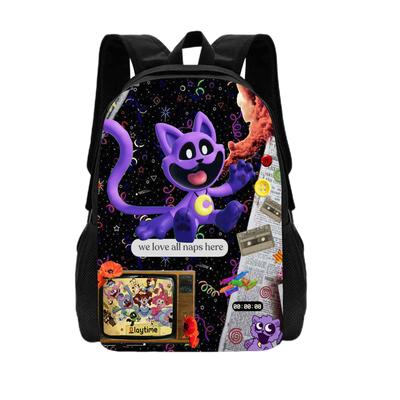 Cute 3D Game Smiling Critters Boys And Girls Backpack Waterproof Shoulder Bag Anime Backpack Mochila Children's Gift
