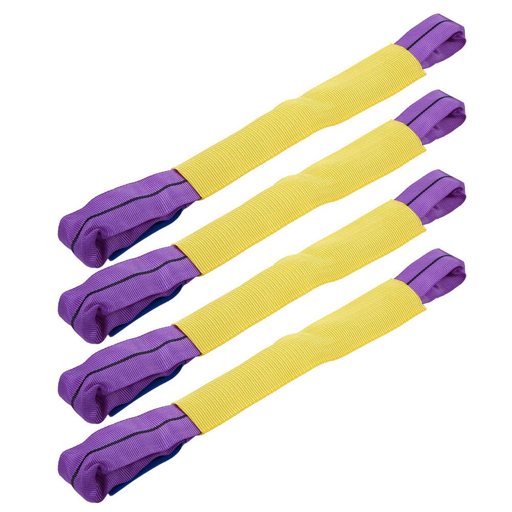 Soft Loop Tie Down Straps Tire Straps 4pcs Recovery Alloy Wheel Strong Load Bearing Loops Wear Resistant Motorcycle Soft Hook Hook Belt ATUVTV