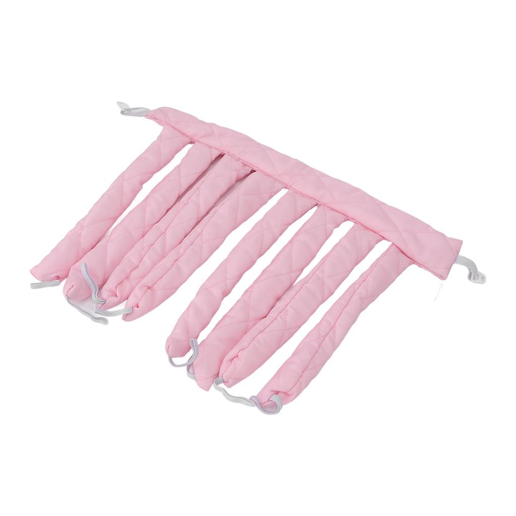 Heatless Curling Rod Sleeping Hair Curl Styling Roller Ribbon for Women Girls Extra Long HairPink