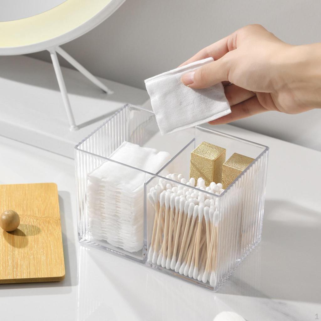 Cotton Pad Container Makeup Swab Ball Holder Jar Dustproof Qtip Dispenser for