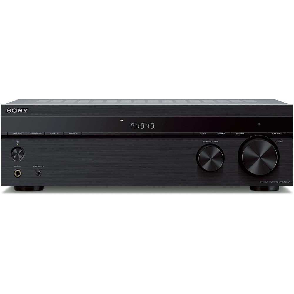 Sony STR-DH190 Bluetooth Stereo Amplifier with Phono Input Black