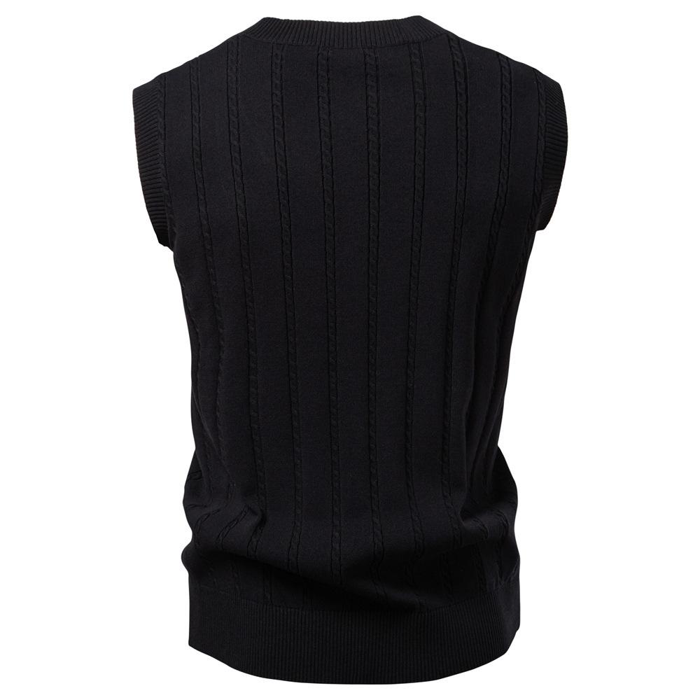 Polo Ralph Lauren Embroidery Autumn/Winter 2025 European Size V-neck Fried Dough Twists Sweater Vest for Men's Business Sweater Waistcoat
