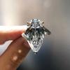 Hot-selling, Inlaid 9 * 19 Pear-shaped Water Drop-shaped Zircon Ring Women's, European and American Creative New Ring