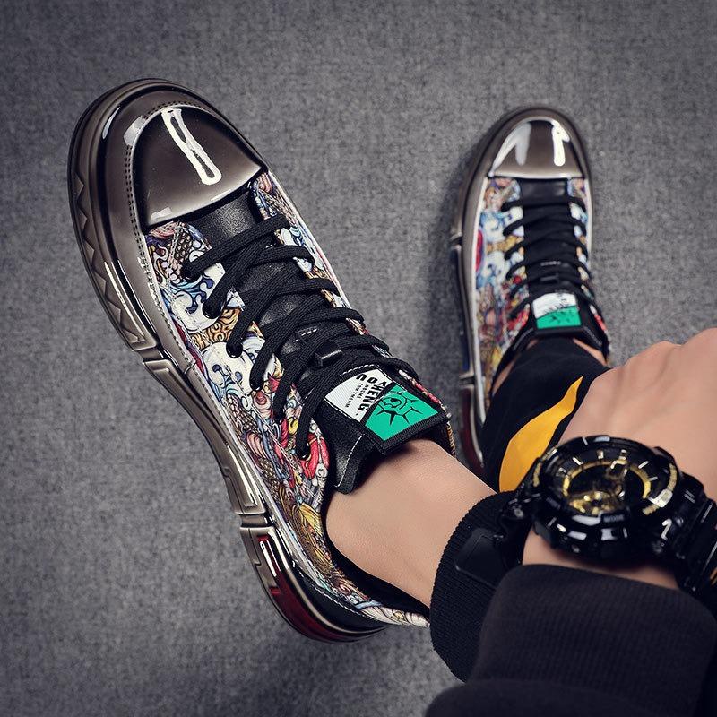 Fashion Men's Casual Shoes Spring Low-top Casual Sneakers All-match Men's Shoes