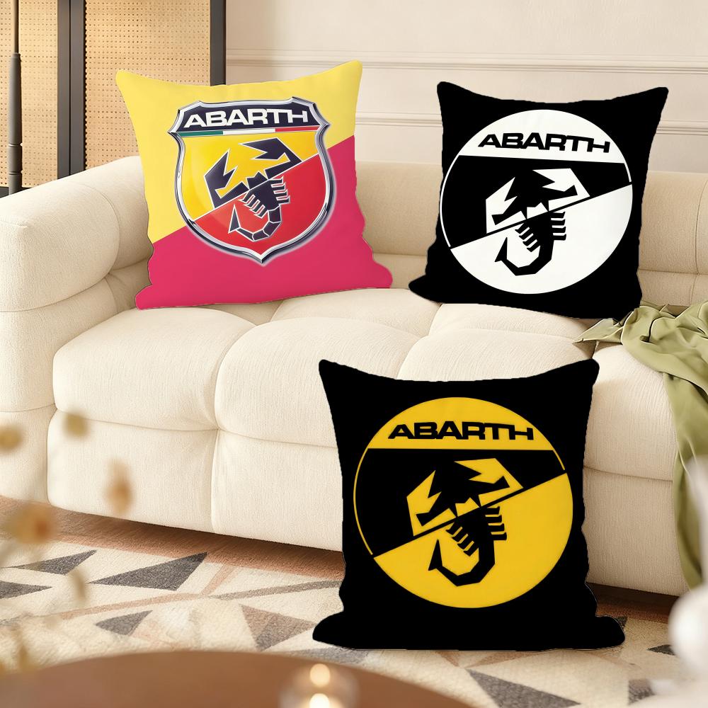 AAbarth Scorpion Cushion Cover Natural Linen Organic Fabric DoubleSided Printing Couch Pillow Covers Home Decor