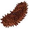 1 Piece Reusable Detachable Washable Household Floor Cleaning Slipper Mop Shoes Cover (Coffee)