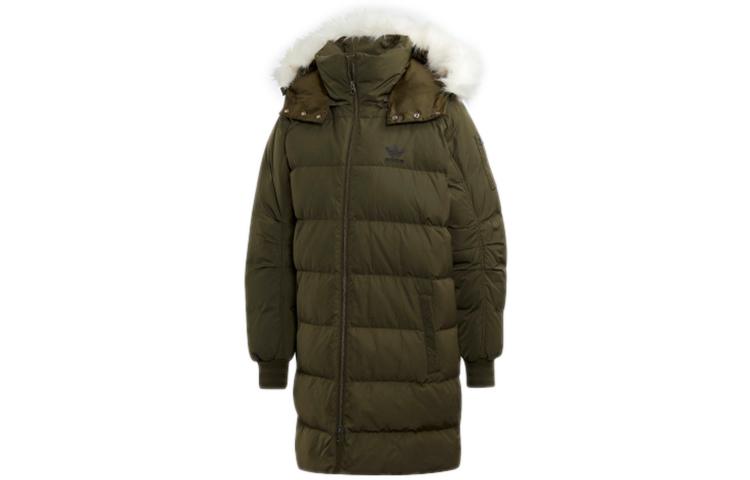 Adidas Originals Down Jackets Women s Night Cargo Green Detachable Hood Moderate Other FL0043 30