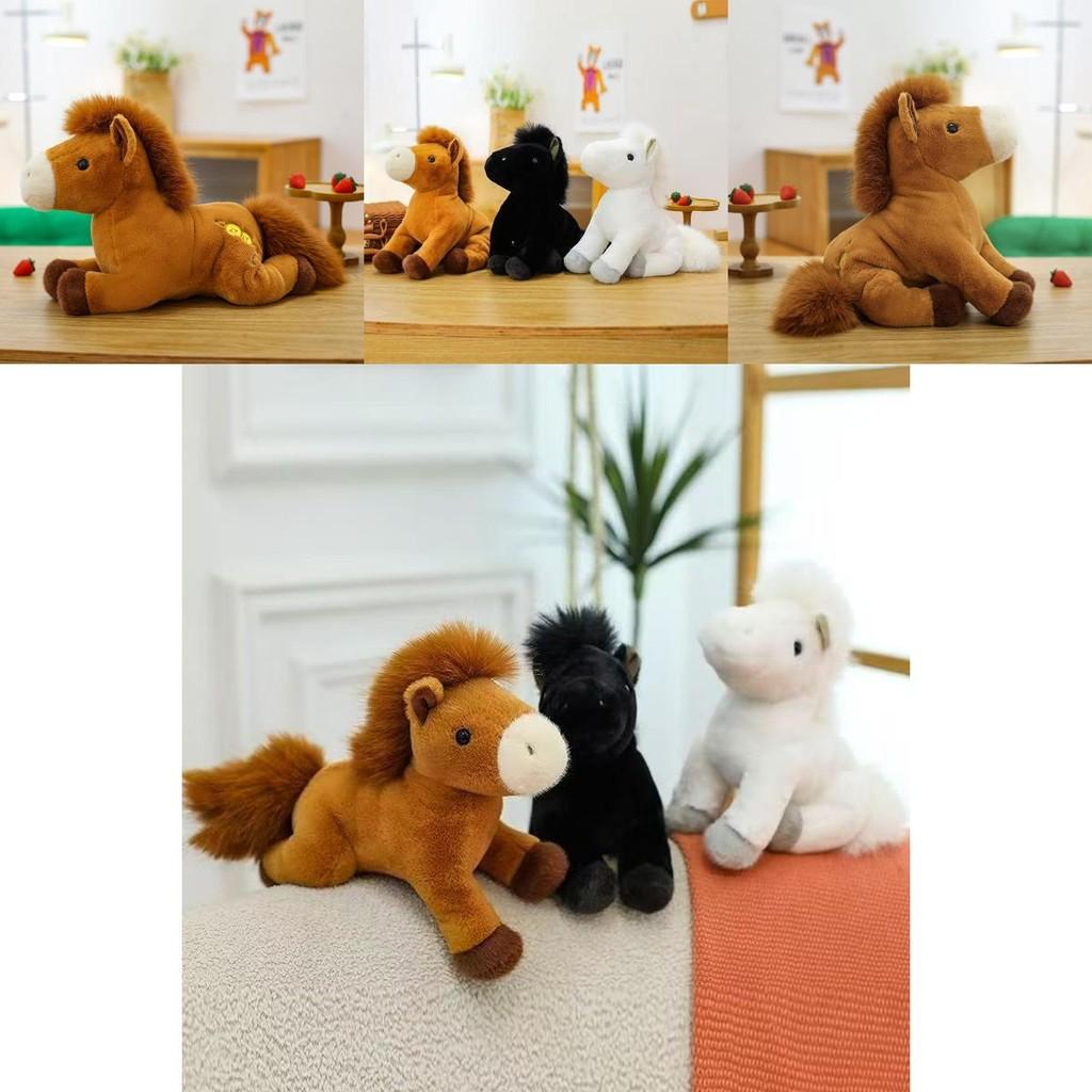 Plush Pony Toy With Pp Cotton Filling Soft Cuddle Pillow For Kids And Birthday Gift