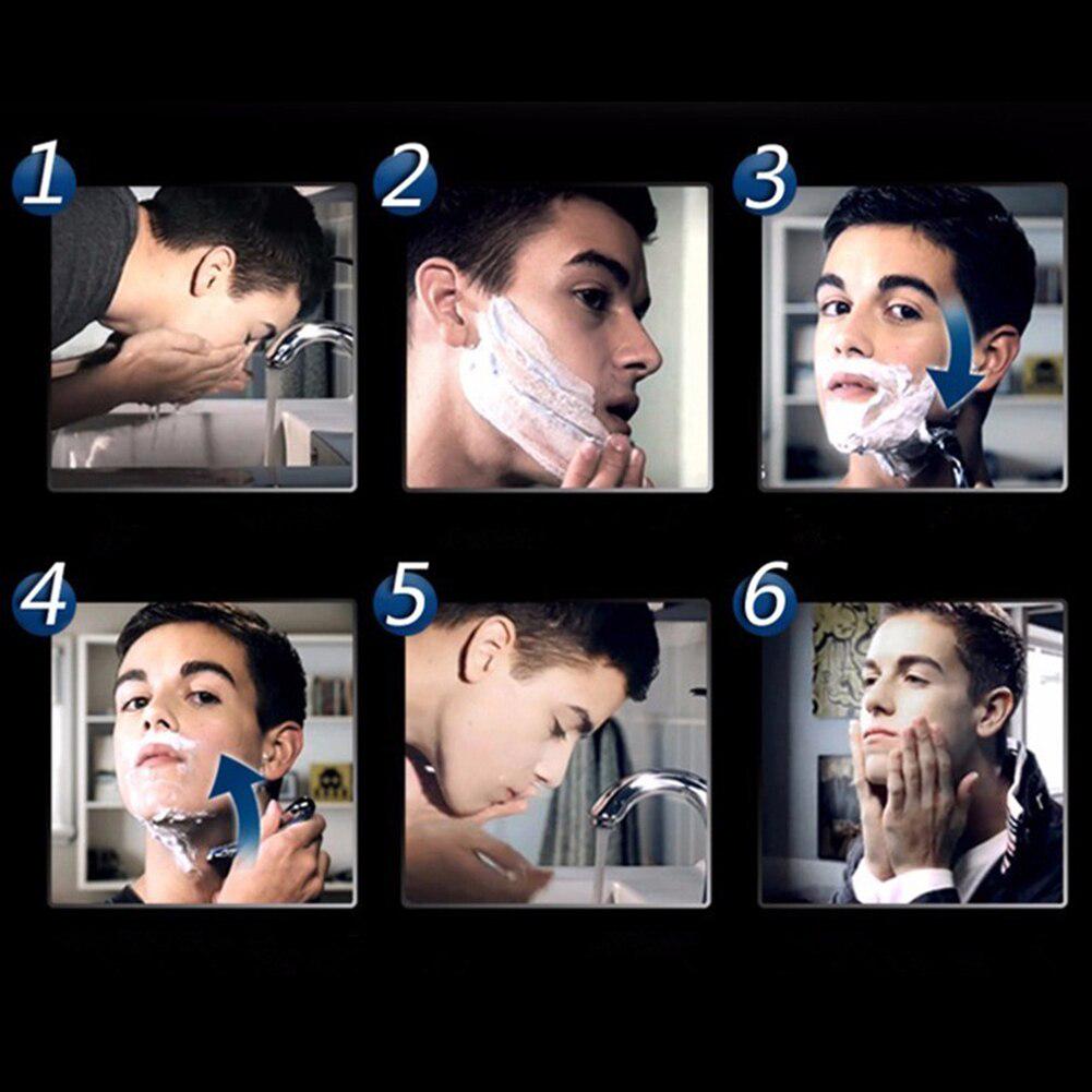 4Pcs 5 Layer Manual Razor Blades Replacement Heads Beard Remover Trimmer Shaver