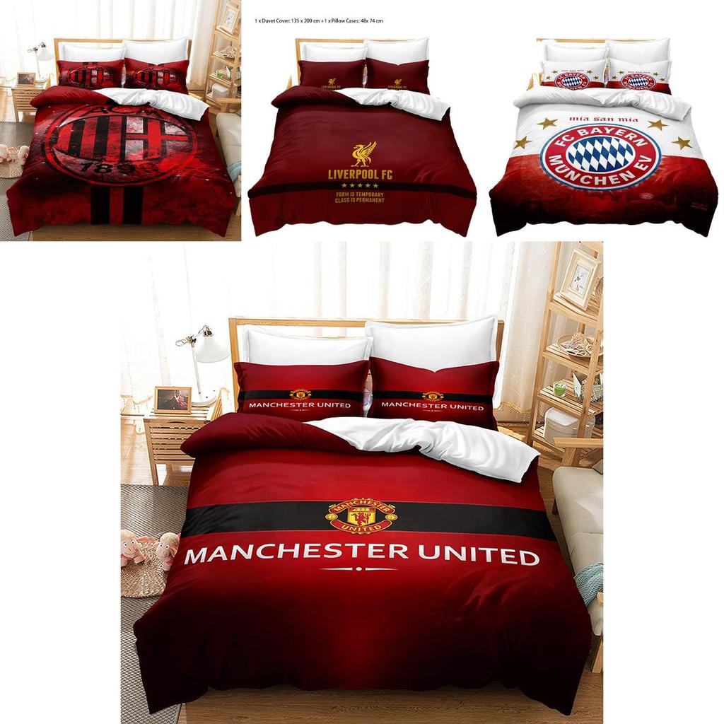 Luxury 3d Digital Print Bedding Set For Football Fans Wholesale Bedding Set For Football Enthusiasts