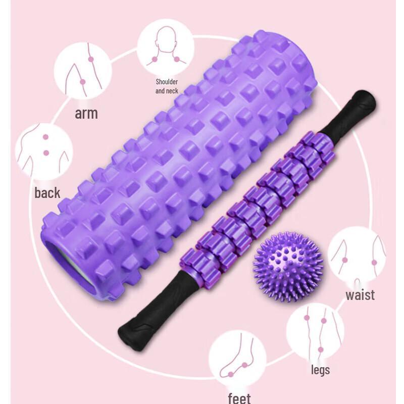 MOTION PARTNER Crescent Yoga Roller & Massage Set