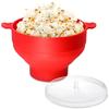 ICHIFUJI Silicone Popcorn Maker, Microwave-Safe, Home Use, Oil-Free, Washable