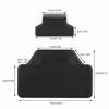 Backrest Fit for F800GS Motorcycle Back Cushion Rubber Rear Pad Saddlebag Trunk Passenger Backrest Accessory Fit for F800GS