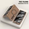 Rugged Magnetic Phone Case For Samsung Galaxy Z Fold 7 6 5 5G For Magsafe With Stylus Pen Holder Screen Film Hard Cover Shell