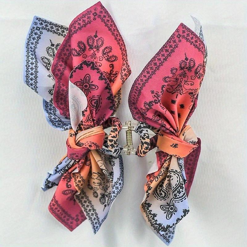 1pz Pinza per Capelli a Forma di Fiocco Vintage Pinza a Mascella Antiscivolo Pinze per Capelli a Tenuta Forte Accessori per Capelli Stile Boho per Donne