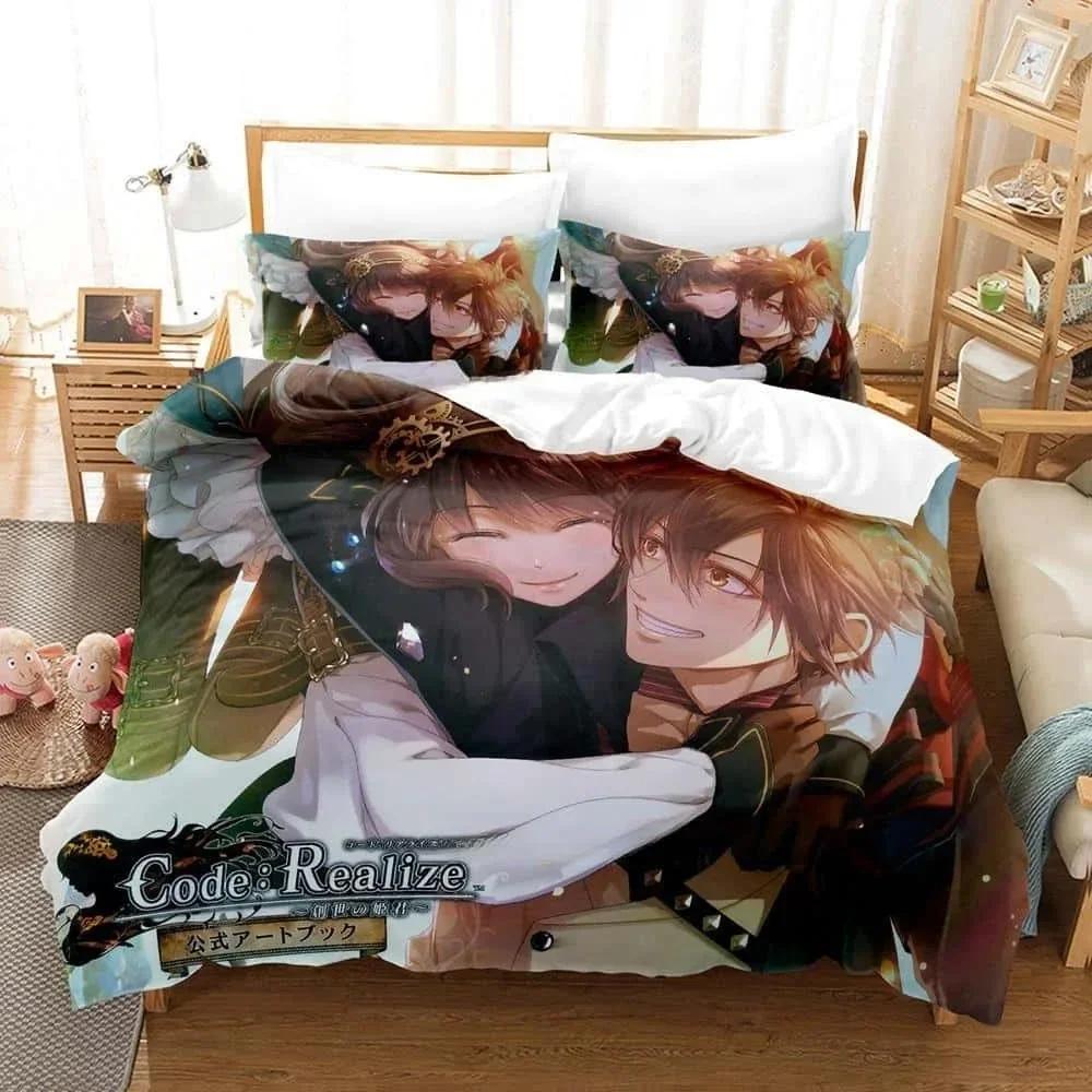 New Code Realize - Guardian of Rebirth Bedding Set Printed Bed Set With Pillowcase Bed Duvet Cover Single Double Queen King Size