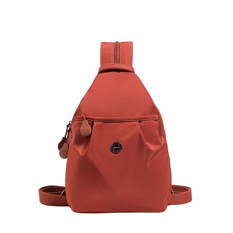 

Дорожный рюкзак женский новый нагрудный рюкзак легкий городской рюкзак-мессенджер спортивный плечевой альпинистский маленький рюкзак оранжевый