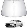 2025 Upgrade Car Windshield Sun Shade Windshield Sunshade Umbrella [Star Fabric] Protect Car from Sun Rays&Heat Damage Keeps Vehicle Cool, Spring