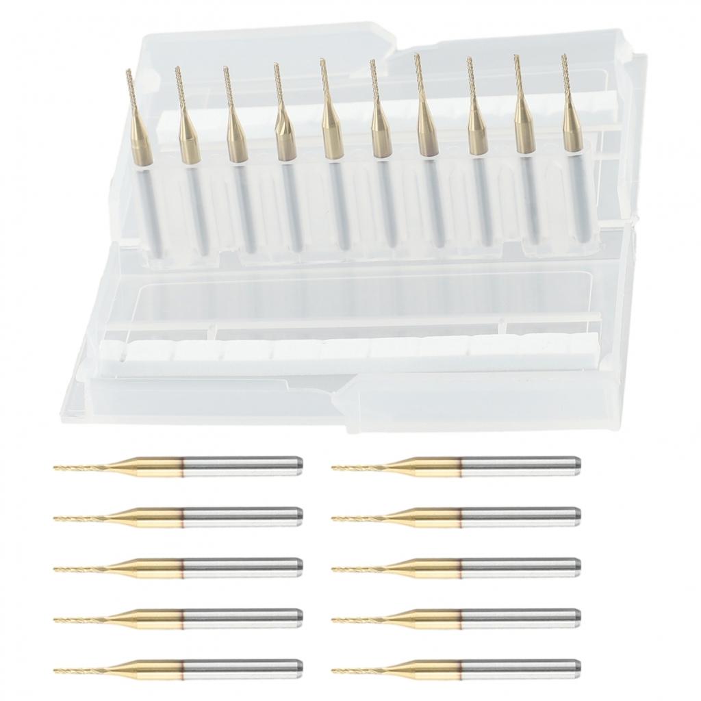 10 buc Freză 1mm CNC Carbură Freză Frontală Gravare