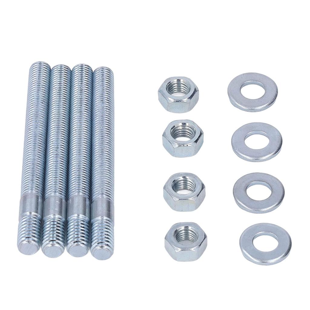 Carburetor Bolt 5/16" Thread Zinc Plated 3.5" Length 4-Piece Steel Carburetor Bolt Set