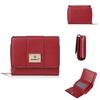 Baellerry Women's Short Tri-Fold Wallet with Multiple Card Slots and Coin Purse