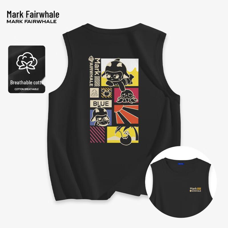 Mark Fairwhale Men's Graphic Loose-Fit Cotton Vest