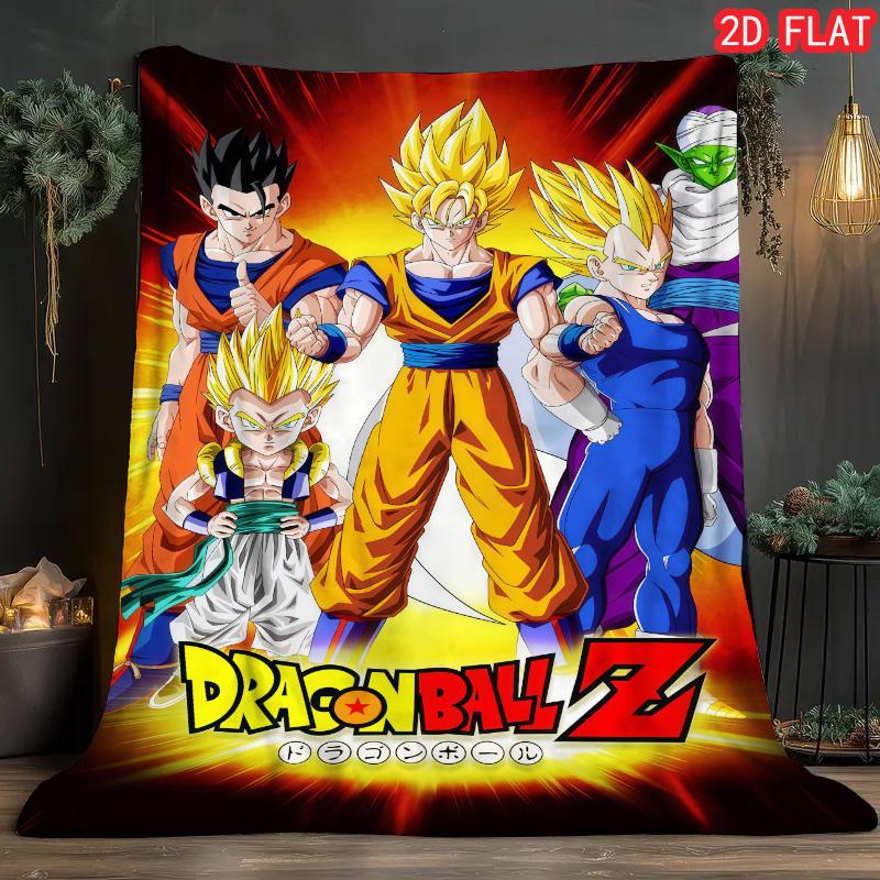 Dragon Ball Game Room Blanket Lightweight Warm Flannel Blanket for Gaming Leisure Relax THW