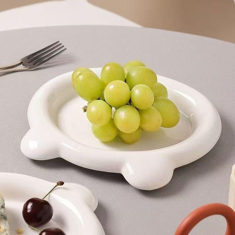 Adorable Cat Bear Dessert Plate - Cute, Plastic, Hot-Selling Breakfast Dish