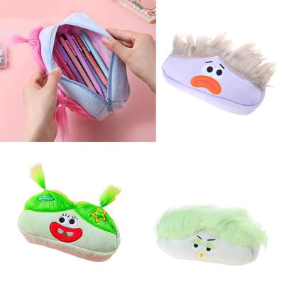 Neuheit Hässliche Puppe Stifttasche Cartoon Stiftetuis Großes Fassungsvermögen Plüsch Mäppchen mit Reißverschluss für Schüler