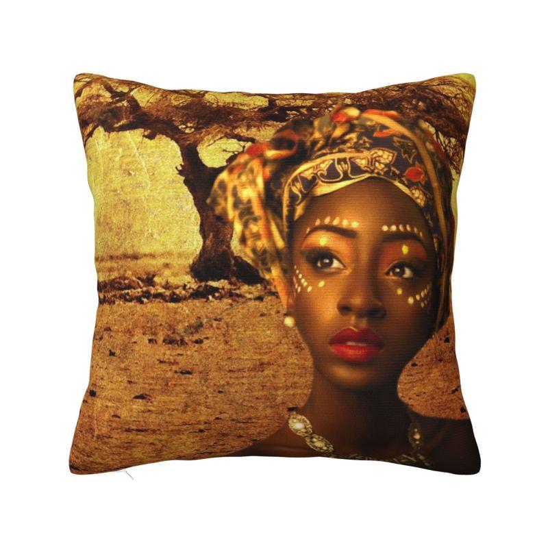 Custom Nordic Own Your Afro Sofa Cushion Cover Soft Abstract African Women Throw Pillow Case Home Decorative