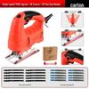 Compact Electric Reciprocating Saw with Jigsaw Conversion Head for Woodworking